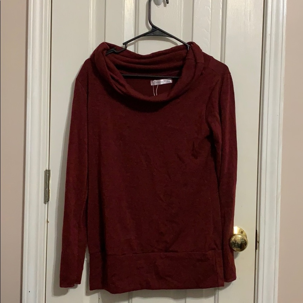 Loose turtle neck sweater